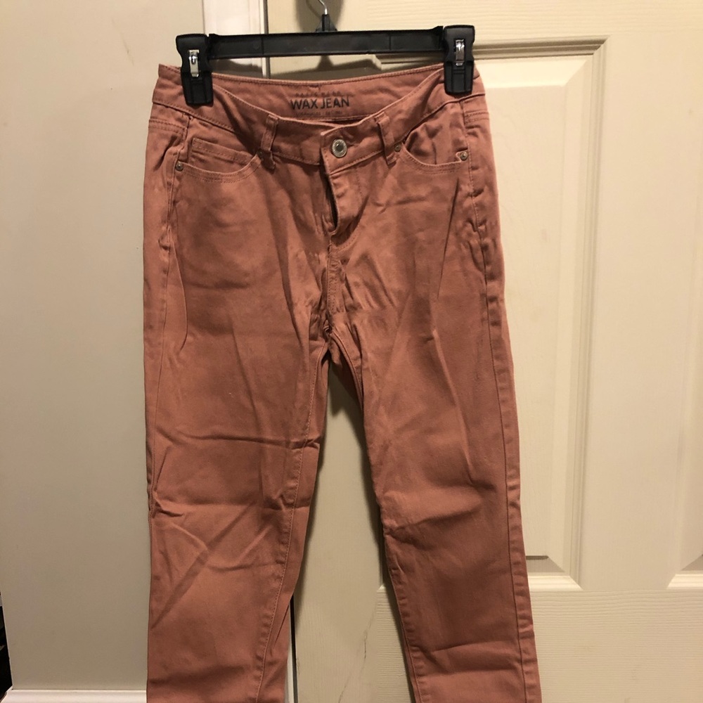 Salmon wax jeans